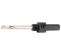 Draper 56387 Expert Hexagonal Arbor for use with 14-30mm HSS Pilot Drill Holesaws, 7/16" , Blue