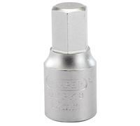 Draper Hexagon Drain Plug Key, 3/8 Sq. Dr., 12mm