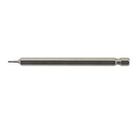 Draper Hexagonal Screwdriver Insert Bit 1.5mm 1/4" Hex 100mm Long 1 Pieces Grey