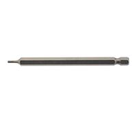 Draper Hexagonal Screwdriver Insert Bit 2mm 1/4" Hex 100mm Long 1 Pieces Grey