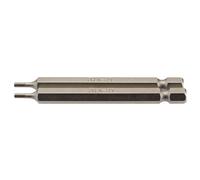 Draper Hexagonal Screwdriver Insert Bit 2mm 1/4" Hex 75mm Long 2 Pieces Grey