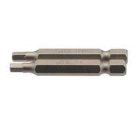 Draper Hexagonal Screwdriver Insert Bit 4mm 1/4" Hex 50mm Long 2 Pieces Grey