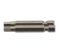 Draper Hexagonal Screwdriver Insert Bit 5mm 1/4" Hex 50mm Long 2 Pieces Grey