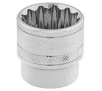 Draper HI-TORQ 12 Point Socket, 3/8" Sq. Dr., 22mm 32800