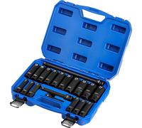 Draper HI TORQ 19 Piece 1/2" Drive Deep Hexagon Impact Socket Set 1/2"