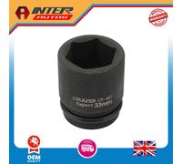 Draper HI-TORQ® 6 Point Impact Socket, 3-4" Sq. Dr., 33mm 93259