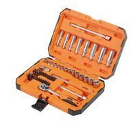 Draper HI-TORQ 6 Point Socket Set 1/4" Chrome Vanadium Steel 47 Pieces