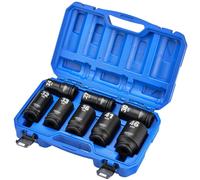 Draper HI-TORQ 8pcs Metric Deep Impact Socket Set, 3/4" Sq. Dr. - 20208-6-Point CR-MO Steel