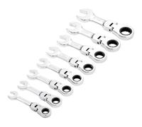 Draper Hi Torq 8 Piece Stubby Flexible Ratchet Combination Spanner Set