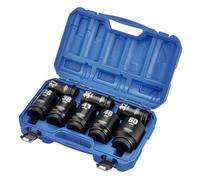 Draper HI-TORQ 8pcs Metric Deep Impact Socket Set, 1" Sq. Dr. - 20210-6-Point CR-MO Steel