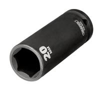 Draper Hi-TORQ® Deep Impact Socket, 1/2" Sq. Dr., 20mm - 20191-6-Point CR-MO Steel
