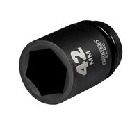Draper HI-TORQ Deep Impact Socket, 1" Square Drive, 42mm - 08513-6-Point CR-MO Steel