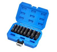 Draper HI-TORQ 8pcs Metric Deep Impact Socket Set, 3/8" Sq. Dr. - 20205-6-Point CR-MO Steel