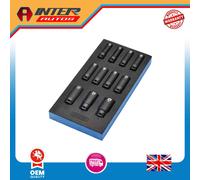 Draper HI-TORQ® Metric Deep Impact Socket Set in EVA Drawer Insert Tray, 1-2" S