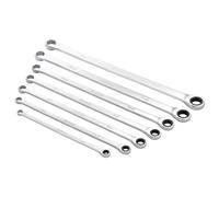 Draper HI-TORQ® Metric Extra-Long Double Ring Ratchet Spanner Set (7 Piece)