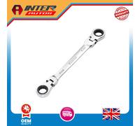Draper HI-TORQ® Metric Flexible Head Double Ring Ratchet Spanner, 16 x 17mm 277