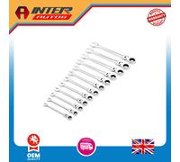 Draper HI-TORQ® Metric Flexible Head Ratchet Combination Spanner Set 12Pcs
