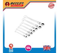 Draper HI-TORQ® Metric Flexible Head Ratcheting Combination Spanner Set 7Pcs