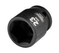 Draper HI-TORQ Metric Impact Socket, 1/2" Sq. Dr., 23mm - 20185-6-Point CR-MO Steel
