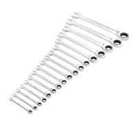 Draper Hi-Torq® Metric Ratchet Combination Spanner Set (17 Piece) each 17 27691