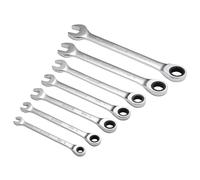 Draper HI-TORQ Metric Ratcheting Combination Spanner Set 7 Piece 25397