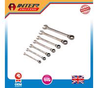 Draper HI-TORQ® Metric Ratcheting Combination Spanner Set, Black (7 Piece) 5117
