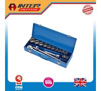 Draper HI-TORQ® Metric Socket Set in Metal Case, 3-4" Sq. Dr. (15 Piece) 16440