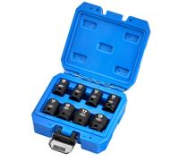 Draper HI-TORQ Metric Standard Length Impact Socket Set 3/8"D 8 pc 10-19mm 20203