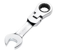 Draper HI-TORQ® Metric Stubby Flexible Head Ratchet Combination Spanner, 14mm