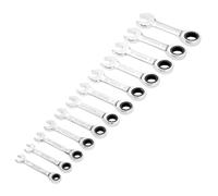 Draper Combination Spanner Set 27931 HI-TORQ Stubby Ratchet Metric 12 Piece