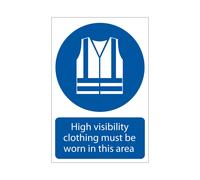 DRAPER 'Hi-Visibility Clothing' Mandatory Sign [72097]