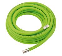 Draper High Visibility Hybrid Air Hose 10M X 10mm 1/4" Bsp Green Durable