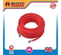 Draper High Visibility Hybrid Air Hose, 15m x 8mm, 1-4" BSP, Red 31735