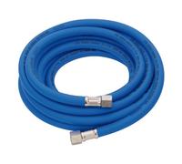 Draper High Visibility Hybrid Air Hose 5M X 8mm 1/4" Bsp Blue Flexible Line