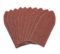Draper Hook and Loop Aluminium Oxide Sanding Sheets, 32 x 92mm, 80 Grit (Pack of 10)