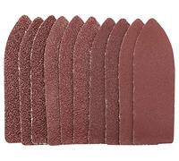 Draper Hook and Loop Finger Sander Sheets, 67 x 67 x 22mm, 80 Grit (Pack of 10)