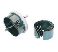 Carbon Steel Holesaw Kit for Wood and Plastics, 32 - 64mm (7 Piece)