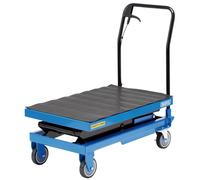 Draper Hydraulic High Lift Table, Certified to 300kg - 99816 - Lifting Range 350-1285mm, Blue and Black