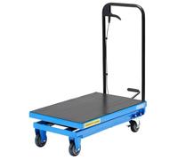 Draper Hydraulic Lifting Table - Certified to 225kg | Lifting Range 225-720mm | Foot Operated Hydraulic Pump | Safety Overload | Swivel Wheels with Brakes