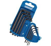 Draper Hexagon Key Set Imperial 8 Piece with Storage Holder Blue