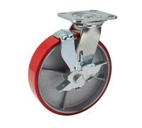 Draper Ind.Pu Cast.Plate/Bk-200mm Dia - 65533