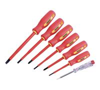 Draper Insulated Screwdriver Set 7 Piece VDE 1000V for Electrician PZ SL