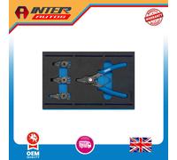 Draper Interchangeable Circlip Plier Set in 1-4 Drawer EVA Insert Tray (5 Piece)