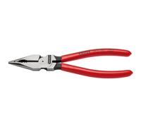 Draper Knipex 08 21 185 Sb Needle-Nose Combination Pliers Plastic Coated Black Atramentized, 185mm 13177