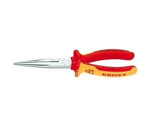 Draper Knipex 26 16 200 SBE Fully Insulated Long Nose Pliers, 200mm 81246