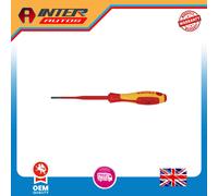 Draper KNIPEX 98 20 35 SL VDE Insulated Slotted Screwdriver, 3.5 x 100mm - Slim
