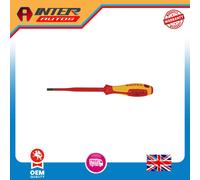 Draper KNIPEX 98 20 55 SL VDE Insulated Slotted Screwdriver, 5.5 x 100mm - Slim