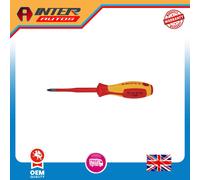 Draper KNIPEX 98 25 02 SL VDE Insulated Pozidriv® Screwdriver, PZ2 x 100mm - Sl