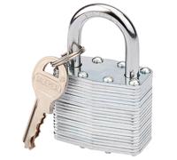 Draper Laminated Steel Padlock, 40 x 23mm