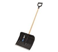 Draper 94107 Large Snow Shovel with FSC Wooden Handle, Black, One Size